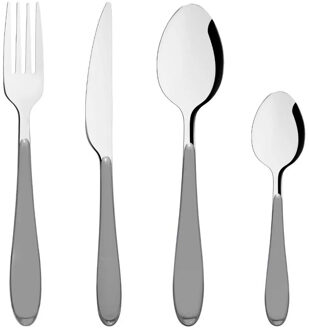 Bestekset Happy Pop - 48-delig - RVS - grijs