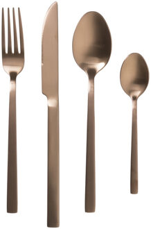 Bestekset - rose goud - 16-delig - 4 persoons