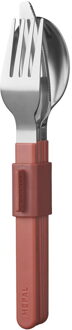 bestekset silueta 3-delig - vivid mauve Roze