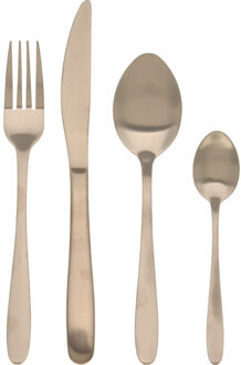 Bestekset Tableware Collection - 16-delig - goud - RVS - 4 personen - Besteksets Goudkleurig