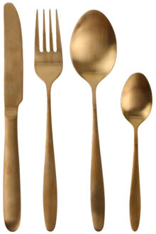 Bestekset Tableware Collection - 16 delig - koper - RVS - 4 personen