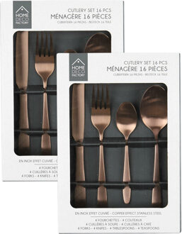 Bestekset Tableware Collection - 32 delig - koper - RVS - 8 personen