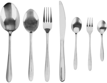 Bestekset Tableware Collection - 39-delig - zilver - RVS - 6 personen - Besteksets Zilverkleurig