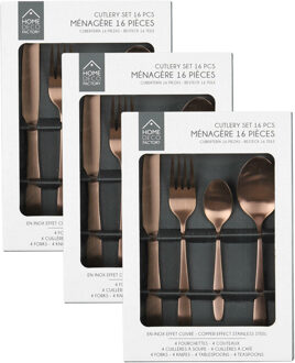 Bestekset Tableware Collection - 48 delig - koper - RVS - 12 personen