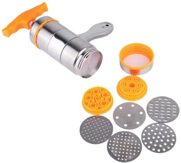 Besthousehold Handleiding Rvs Pasta Maker Noedels Presser Making Machine Met 7 Mallen Noodle Maker