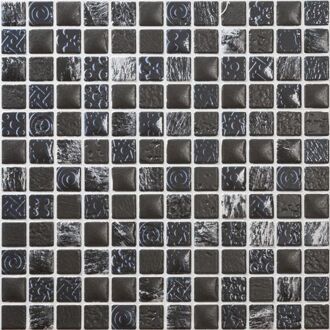 Bestile Tegel mosaico petra 01 antra 30x30 cm Mix,Blauw,Donkergrijs
