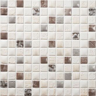 Bestile Tegel mosaico petra 13 creme bruin 30x30 cm Mix,Beige,Bruin,Lichtgrijs