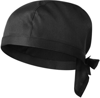 Bestomz Piraat Chef Hoed Ober Uniform Cap Bakkerij Bbq Grill Hoed Restaurant Kok Werk Hoed (Zwart)