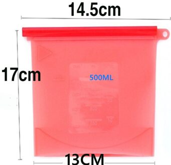 Bestseller Lekvrij Bolsa De Almacenamiento De Alimentos De Silicona Ziplock Siliconen Voedsel Opslag Zakken Voedsel Koelkast Voedsel 10stk 1000ml