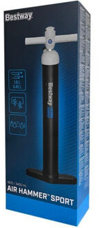 Bestway Aluminium embleem luchtpomp Zwart - One size