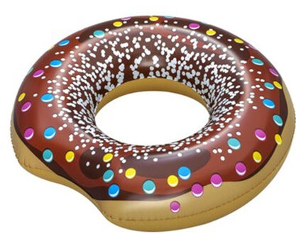 Bestway Donut zwemband/zwemring - 107 cm - multi - opblaasbaar zwembad speelgoed - Zwembanden Multikleur