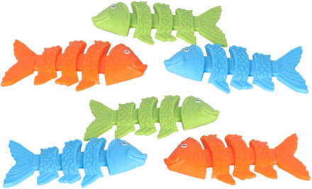 Bestway Duikringen vissen - 12x stuks - gekleurd - kunststof - duik spelletjes - zwembad speelgoed