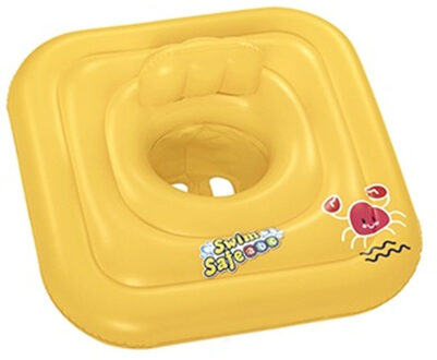 Bestway Kinder zwemband / float met tuigje - Swimsafe - 1-2 jaar - 76 x 76 cm - pvc - zwembad - zwemmen