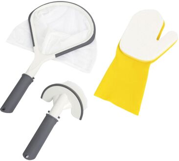 Bestway Schoonmaakset Lay-Z-Spa - 3 Stuks - Schepnet - Schoonmaakborstel - Schrobwant