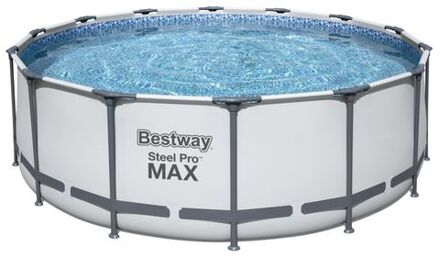 Bestway Steel Pro MAX - Opzetzwembad inclusief filterpomp en accessoires - 427x122 cm - Rond