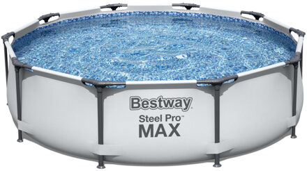 Bestway Steel Pro MAX Zwembad Set Ø 305 x 76 cm Grijs