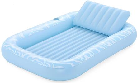 Bestway Tanning pool - L203 x B137 x H25 cm - lichtblauw - luchtbed