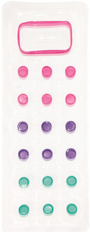 Bestway Transparant opblaasbed met stippen 188 cm - Luchtbed (zwembad)