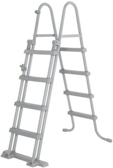 Bestway Zwembadladder Flowclear met 4 treden 122 cm Grijs