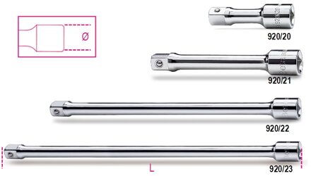 Beta 1/2” verlengstukken 920/23 - 009200827