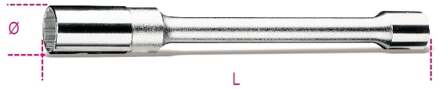 Beta 1/2” vierkant bougie dopsleutels, twaalfkant uiteinde, lange uitvoering 956L 16 - 009560216