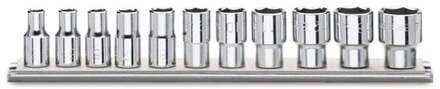 Beta 11-delige set dopsleutels zeskant (art. 920A/AS) met support 920A-AS/SB11 - 009200295