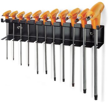 Beta 11-delige set haakse stiftsleutels voor Torx® schroeven en krachthandgreep met support 97TTX/SP11 - 000970840