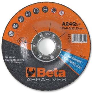 Beta 11023 230X6,5 Afbraamschijven voor staal en roestvast staal met doorgezet center | 10 stuks - 110230230 110230230