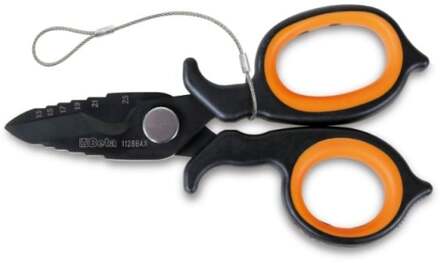 Beta 1128BAX-HS Dubbel snijdende electricien schaar | met trapsgewijze ruimers in roestvast staal met DLC-coating H-SAFE - 011284088 011284088