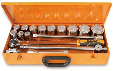 Beta 12 twaalfkant dopsleutels en 4 toeboren in plaatstalen kist 928B/C12 - 009280957