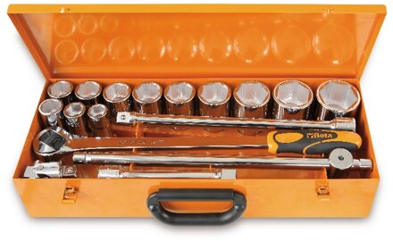Beta 12 twaalfkant dopsleutels en 5 toebehoren in plaatstalen kist 928AS/C12 - 009280968