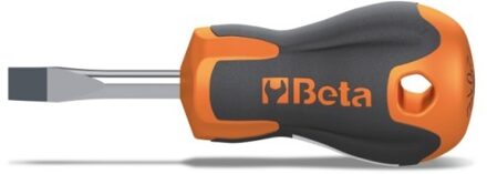 Beta 1201EN 6,5X30 Evox schroevendraaiers voor sleufsschroeven | extra-korte uitvoering | verchroomd | tip gebruneerd - 012011106 012011106