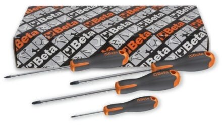 Beta 1202E/S4 4-delig set schroevendraaiers voor head Phillips® kruiskopschroeven - 012021204 012021204
