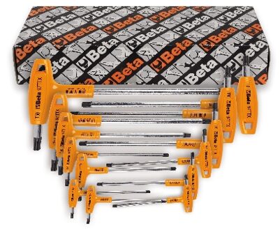 Beta 13 delig haakse stiftsleutels met handgreep voor Torx® schroeven 97TTX/S13 - 000970813