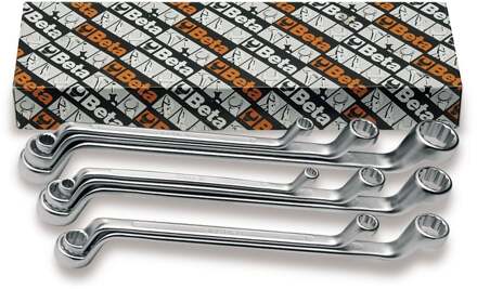 Beta 13-delige set ringsleutels, diep gebogen(art. 90) 90/S13 - 000900170