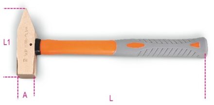 Beta 1370BA/PL 500 Vonkvrije bankhamers | kunststof steel - 013700815 013700815