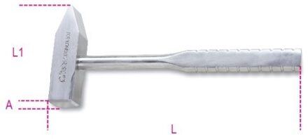 Beta 1370INOX Bankhamer | vervaardigd uit roestvaststaal - 013700375 013700375