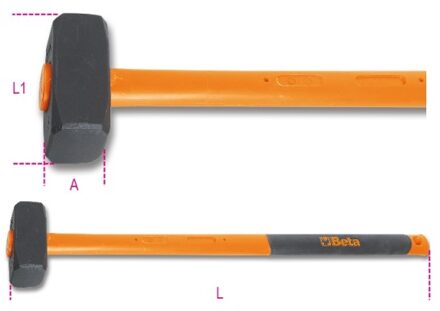 Beta 1381T 8000 Voorhamers | kunststof steel - 013810380 013810380