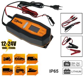 Beta 1498H/8A Elektronische Acculader 12-24V - 014980208