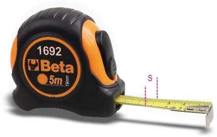 Beta 1692 rolbandmaat met behuizing meetlint staal 3m