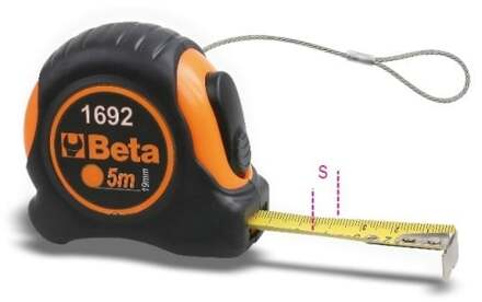 Beta 1692HS/3 Rolbandmaten | schokbestendig ABS huis uit bi-materiaal | stalen meetlint | precisie klasse II H-SAFE - 016924053 016924053