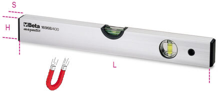 Beta 1696B200 Waterpas | 2 Libellen | Koker | 200 mm - 016960202