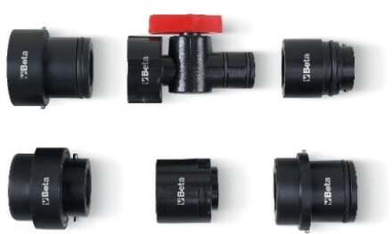 Beta 1758B/K5 Set met anti-terugslag kleppen snelkoppelingsadapters | voor trechter 1758B - 017580040 017580040