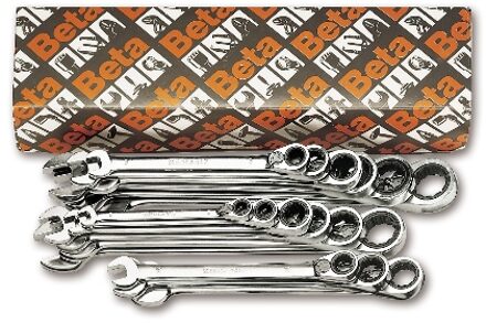 Beta 19-delige set omschakelbare ratelringsteeksleutels (art. 142) 142/S19 - 001420075