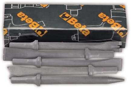 Beta 1940 e10/s-set 5 chisels for air hammers 1940E10/S5 - 019400050