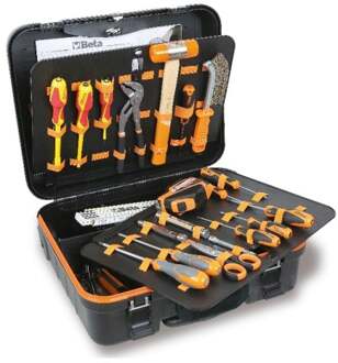 Beta 2032TET/A Verrijdbare gereedschapskoffer met gereedschappen voor elektrisch en elektronica onderhoud - 020321328 020321328