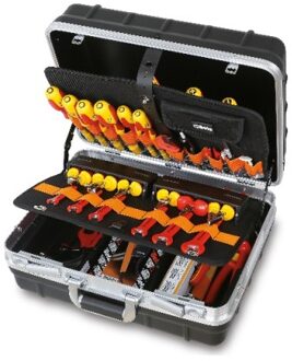 Beta 2036EL/B Verrijdbare gereedschapskoffer met assortiment voor elektrisch en elektronica onderhoud - 020361218 020361218