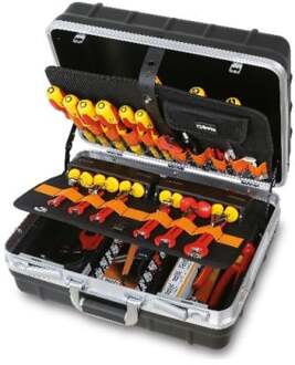 Beta 2036TET/B Verrijdbare gereedschapskoffer met assortiment voor elektrisch en elektronica onderhoud - 020361223 020361223