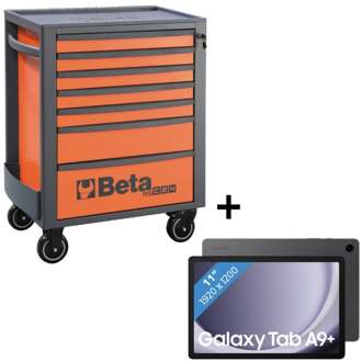 Beta 2400 RSC24/7 Gereedschapswagen | + Samsung Galaxy Tab A9+ | Oranje - ZNLDEC029