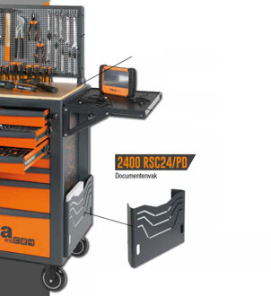 Beta 2400 RSC24/PD | Documentenvak voor RSC24 gereedschapswagen | Antraciet - 024004907